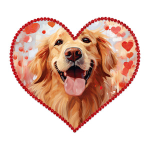 Valentine Dog wreath sign