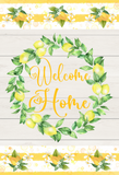Welcome Home Lemons rectangle, Wreath Rail