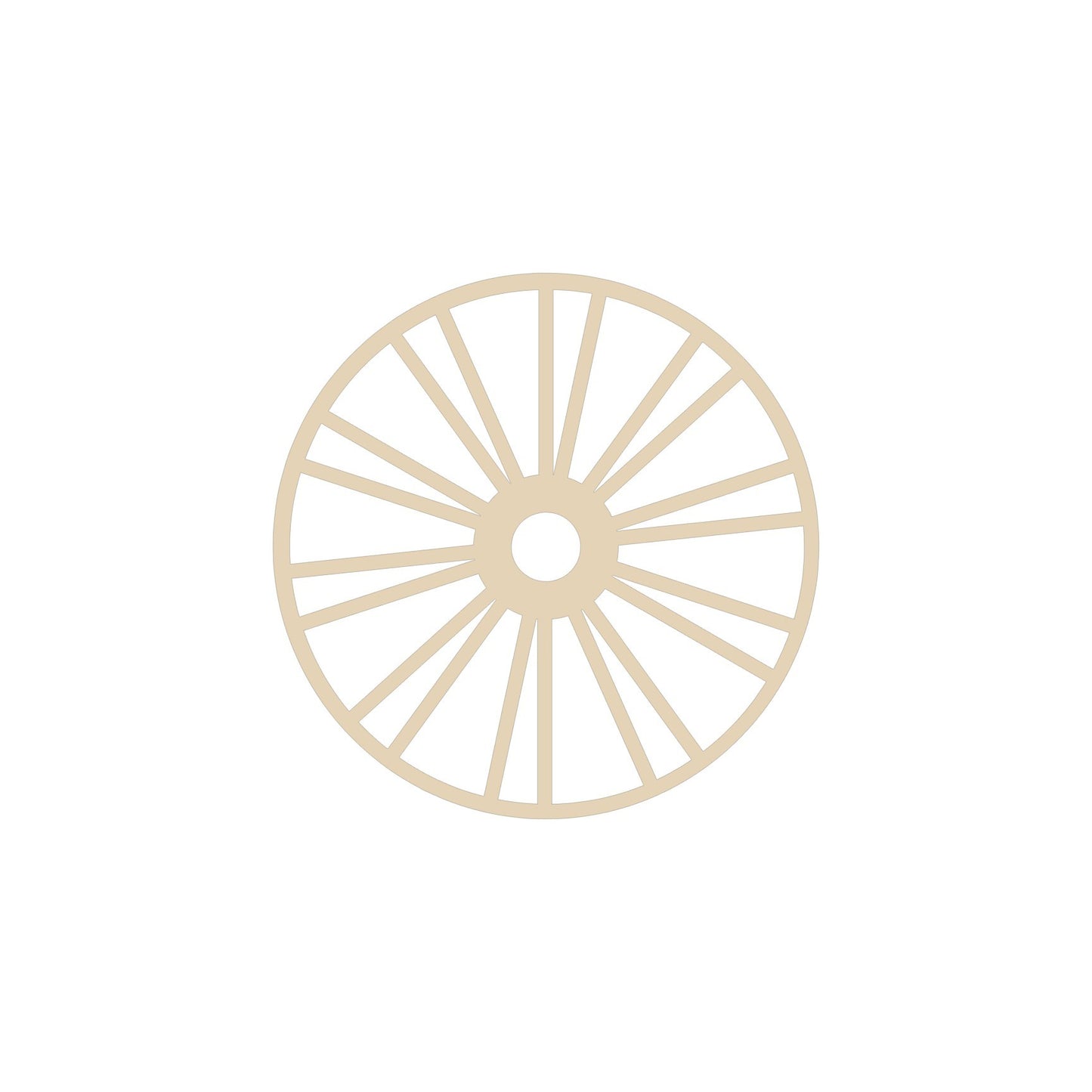 bicycle, wagon wheel cutout