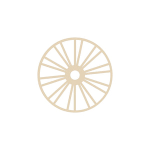bicycle, wagon wheel cutout