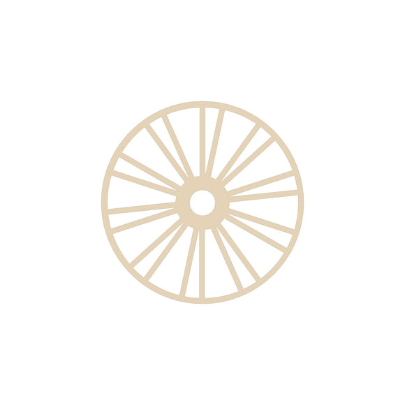 bicycle, wagon wheel cutout