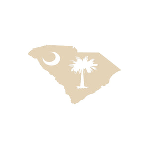 South Carolina state flag wood blank - 15"