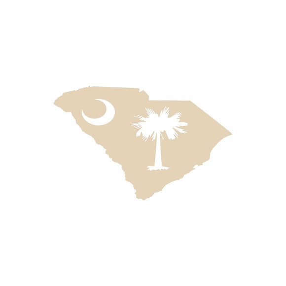 South Carolina state flag wood blank - 15