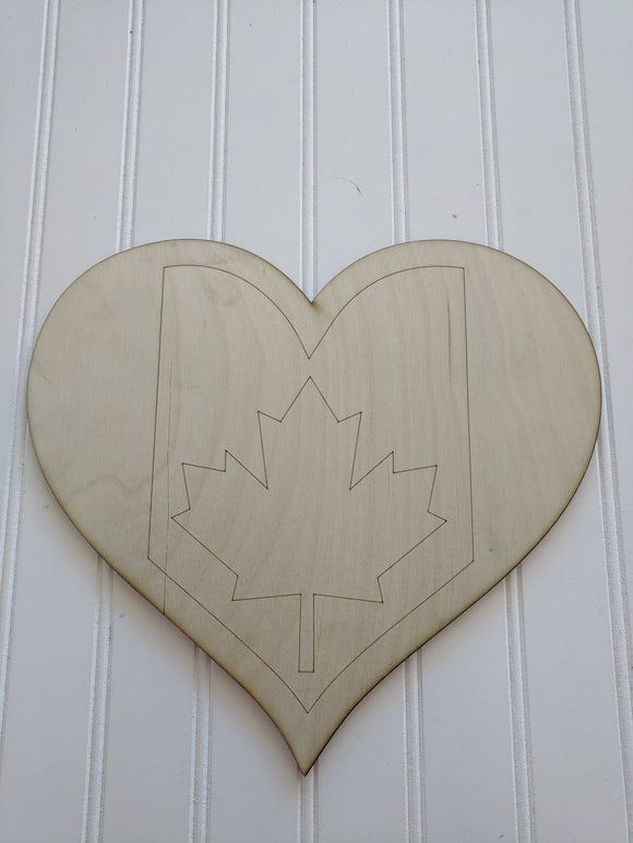 Canadian Flag Heart