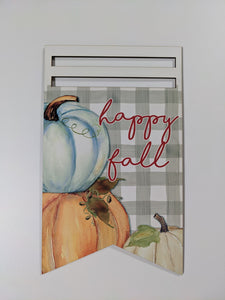 Happy Fall Bunting Printed Wreath Rail