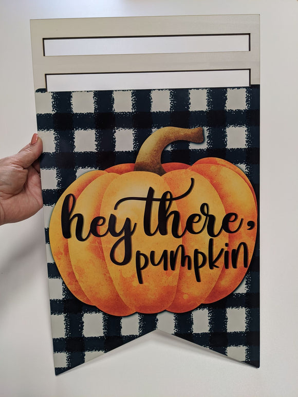 Hey There Pumpkin Printed Wreath Rail
