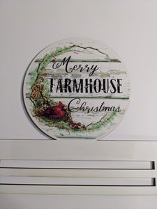 Merry Farmhouse Christmas Printed Wreath Rail