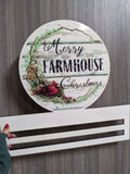 Merry Farmhouse Christmas Printed Wreath Rail