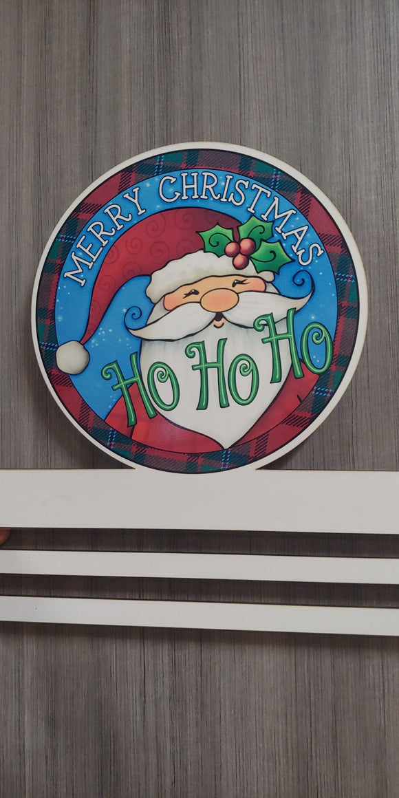 Ho Ho Ho Santa Printed Wreath Rail