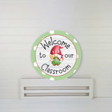 Welcome to our Classroom Wreath Rail
