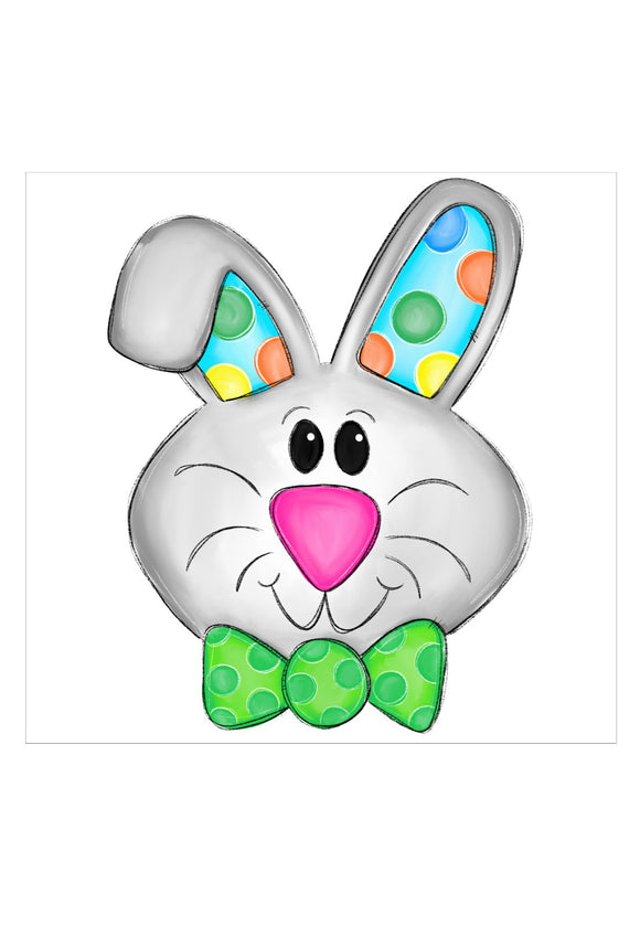 Bunny with Bowtie - Wreath Sign