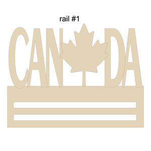 Canada Leaf Wreath Rail (2 Choices)