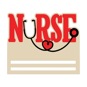 Nurse Wreath Rail - UNPAINTED