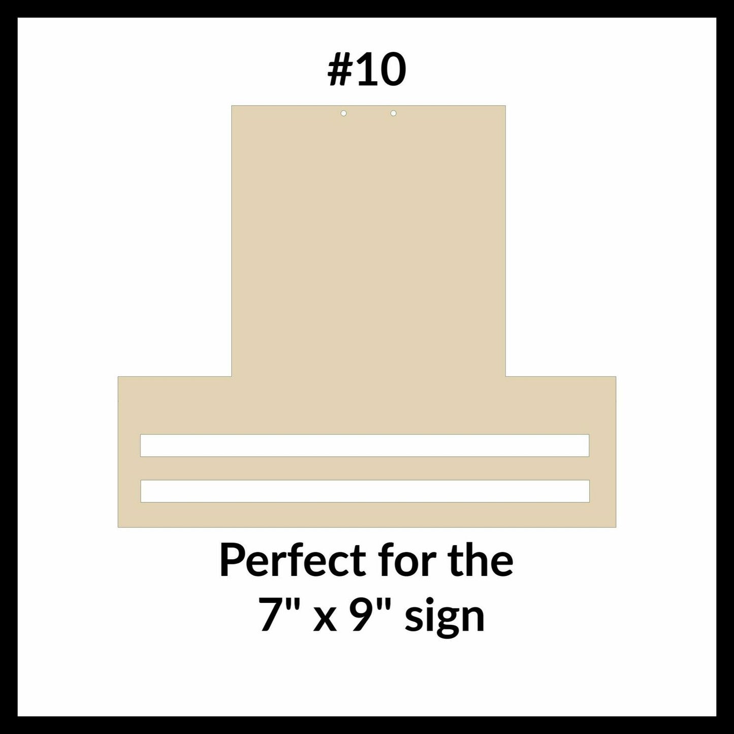 Wreath Sign Rails - Various sizes