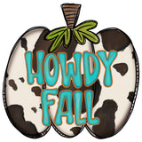 Howdy Fall Pumpkin wreath sign, wreath rail