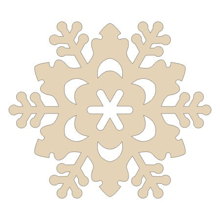 Snowflake Wood Cutout-Style 2-23130