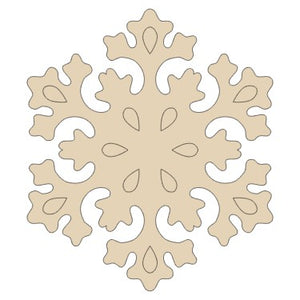 Snowflake Wood Cutout-Style 3-23132