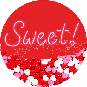 Sweet heart candies round, Wreath Rail, Wreath Base