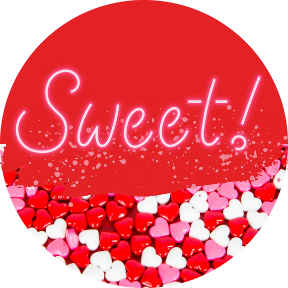Sweet heart candies round, Wreath Rail, Wreath Base
