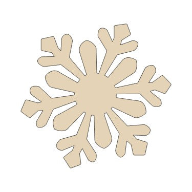 Snowflake Wood Cutout-Style 4-69812