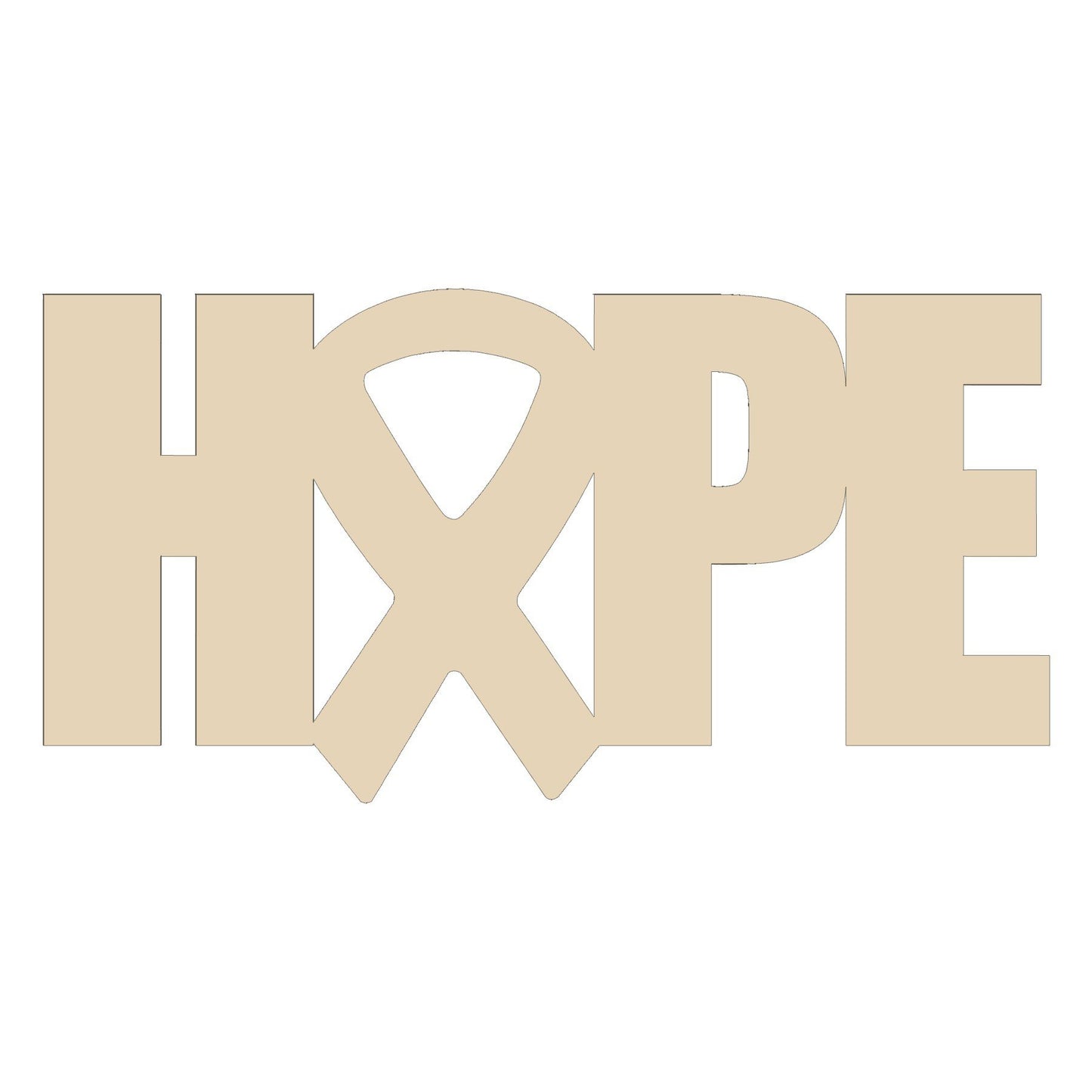 Hope Awareness Cutout