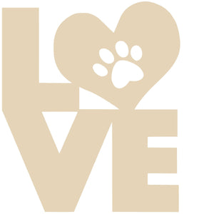 Love Heart Paw - Various Sizes