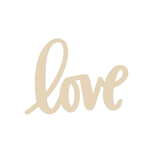 Love Word Cutout