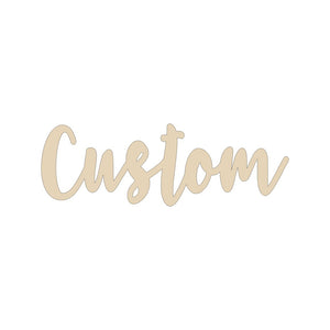 Custom Name Cutout