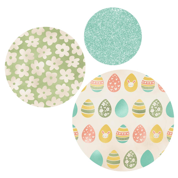 Colored Eggs Tiered Tray set