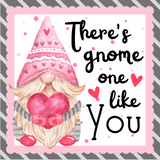 There's Gnome One Like You Metal Wreath Sign, Wreath Rail