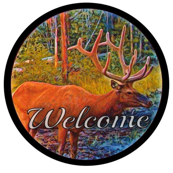 Welcome Elk #2 - Wreath Sign