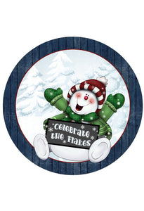 Celebrate the Flakes - Wreath Sign