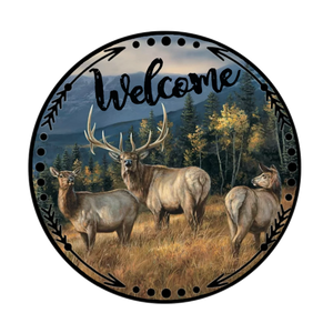 Welcome Elk - Wreath Sign