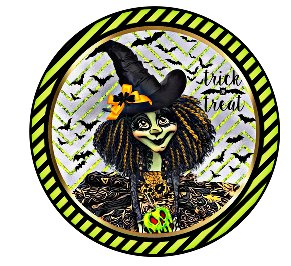 Green Witch - Wreath Sign