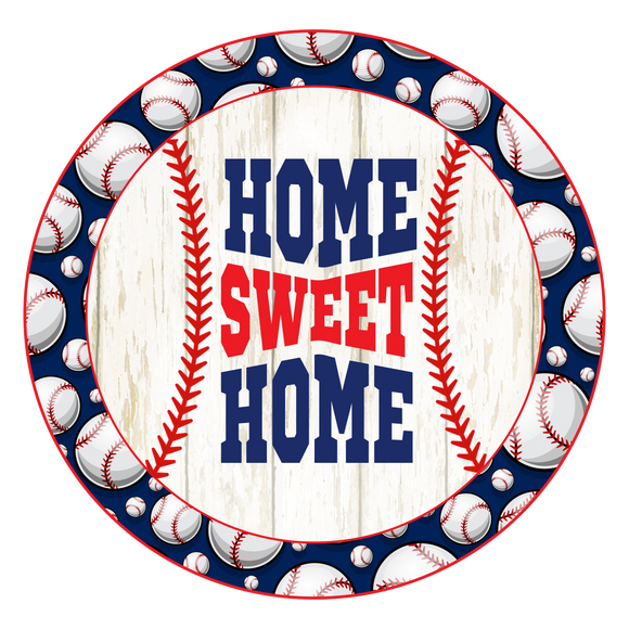 Baseball Home - Wreath Sign