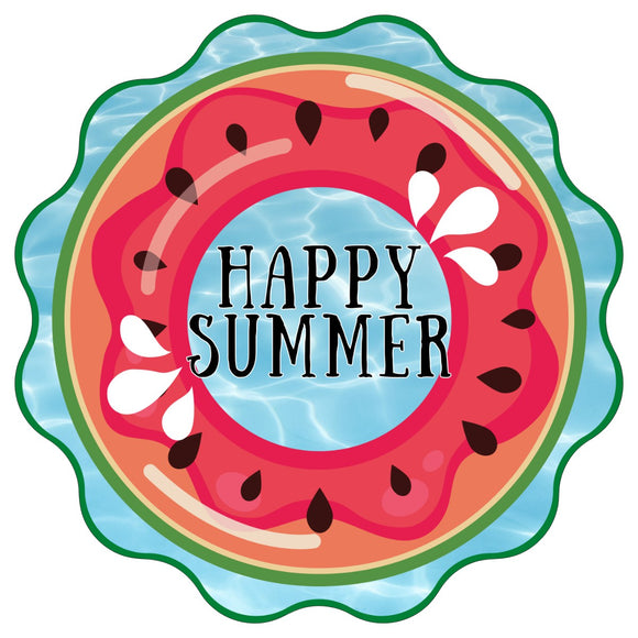 Happy Summer Watermelon - Wreath Sign