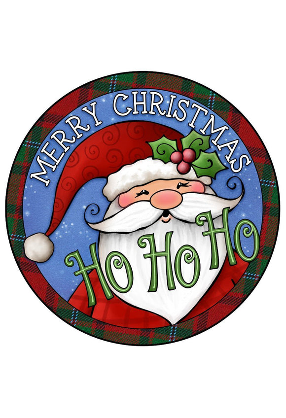 Ho Ho Ho Santa - Wreath Sign