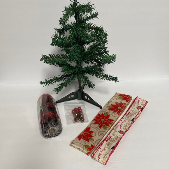 Poinsettia Christmas Tree Swag Kit