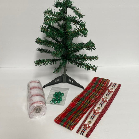 Nutcracker Christmas Tree Swag Kit