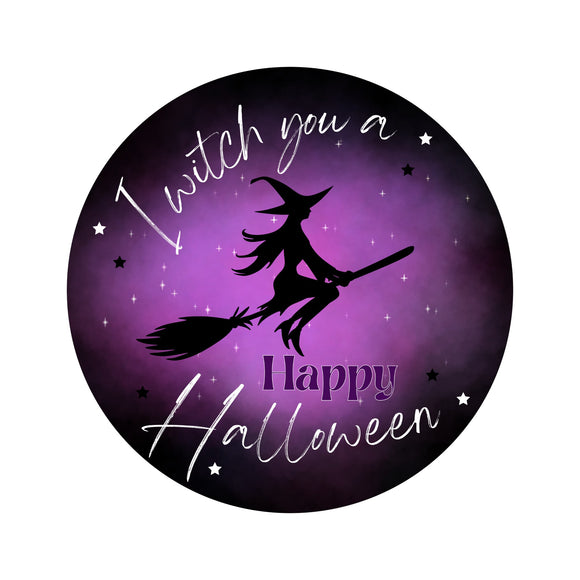 I Witch You A Happy Halloween wreath sign