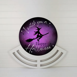I Witch You a Happy Halloween - Wreath Rail