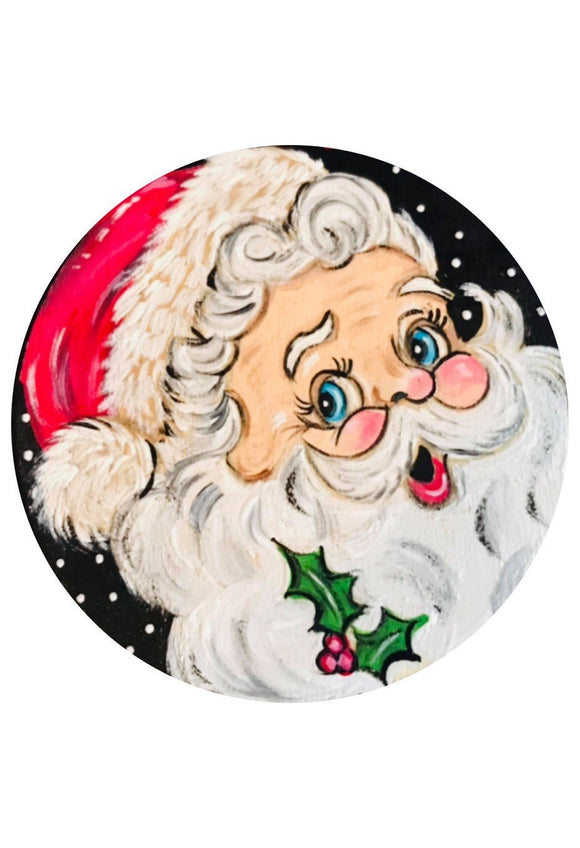 Santa - Wreath Sign by Glitter Heart Designs