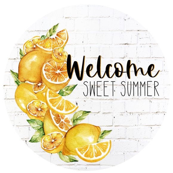 Lemon Summer - Wreath Sign