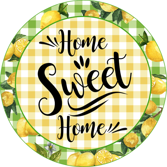 Home Sweet Home Lemons - Wreath Sign