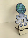 World Octopus phone stand