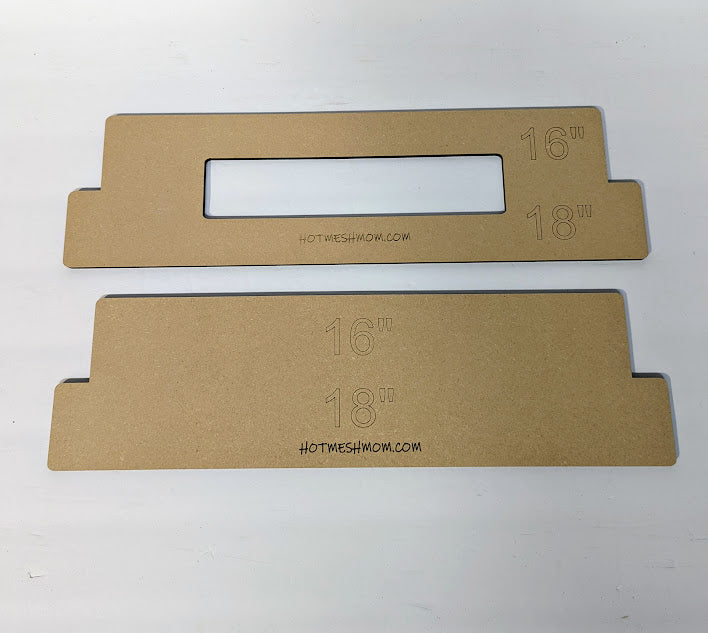BENECREAT 3Pcs Ribbon Measuring Board, MDF Ribbon...