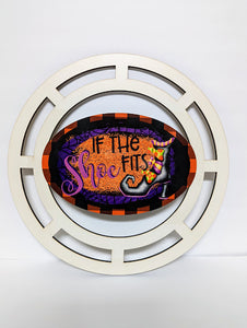 If the Shoe Fits oval wreath base
