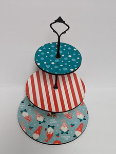 Christmas Gnome Tiered Tray set