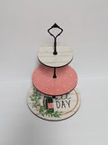 Rose' all day Tiered Tray set