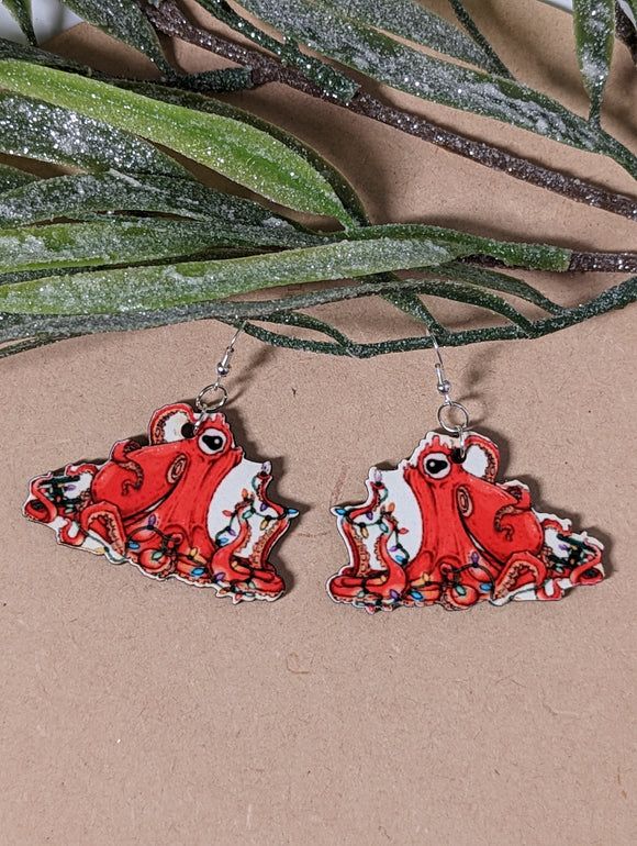 Mrs Glow Octopus Earrings